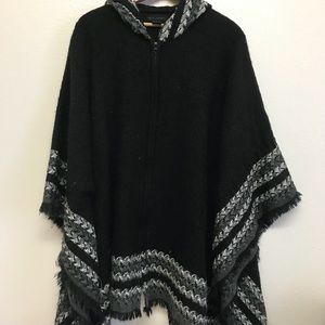Steve Madden Poncho Hoodie One Size Fits All